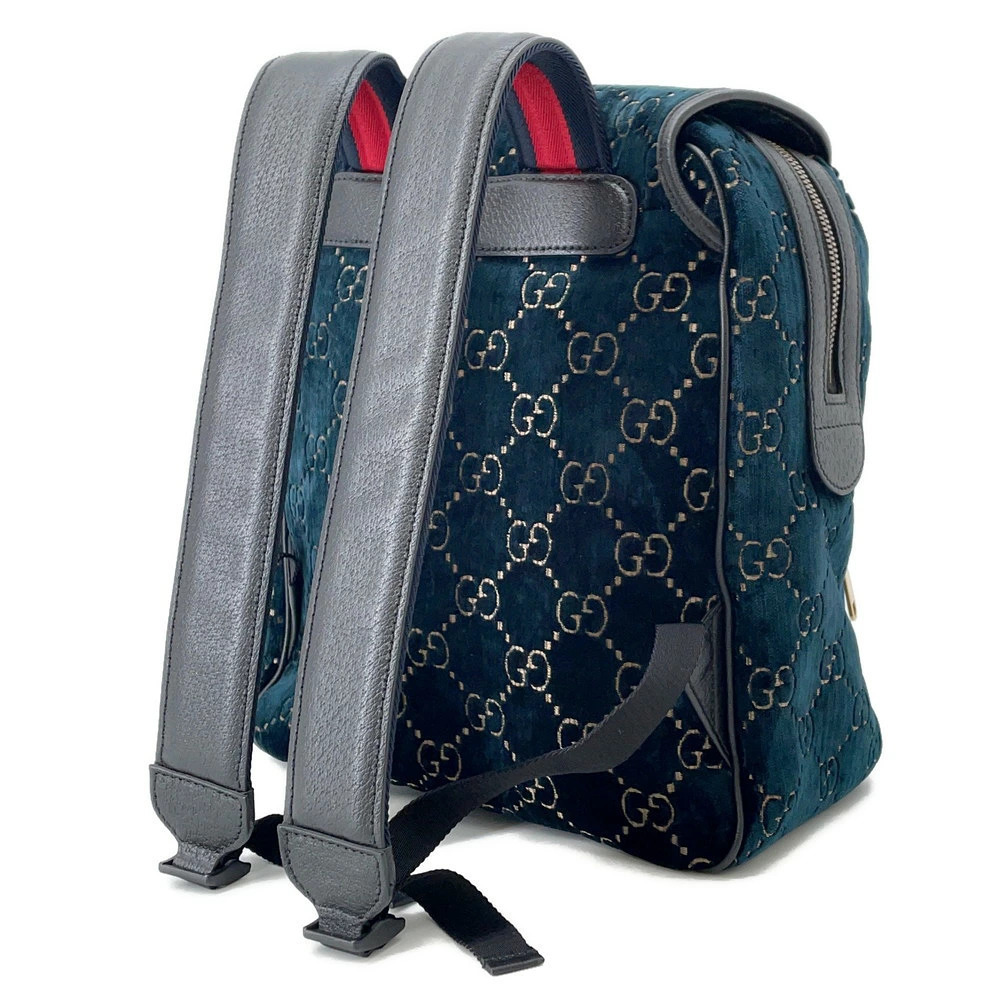 Gucci GG Bag Daypack Rucksack Velvet Backpack